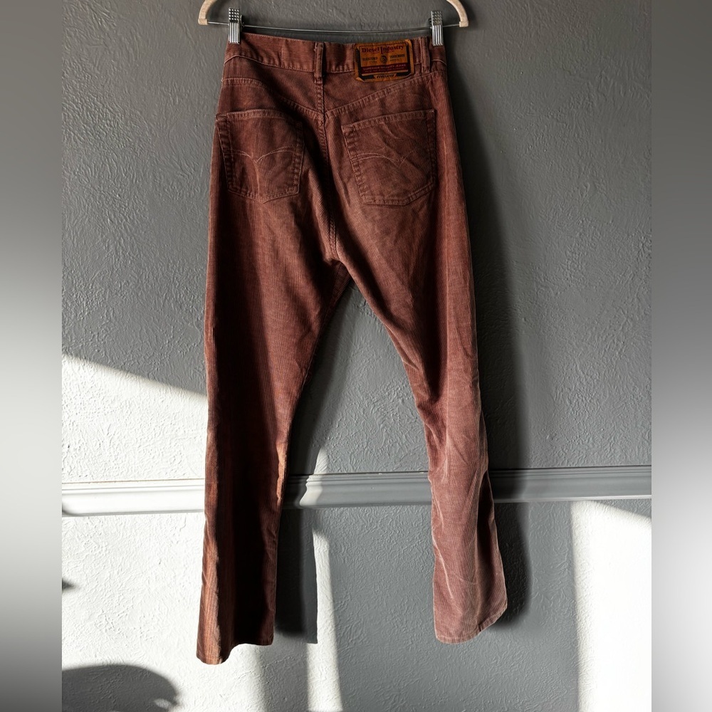 Vintage Diesel Corduroy Pants Dusty Rose Size 29 - Picture 7 of 14